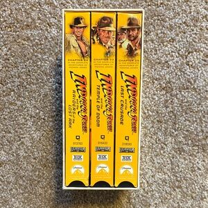 Indiana Jones VHS Trilogy Box Set - Yellow